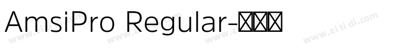 AmsiPro Regular字体转换
